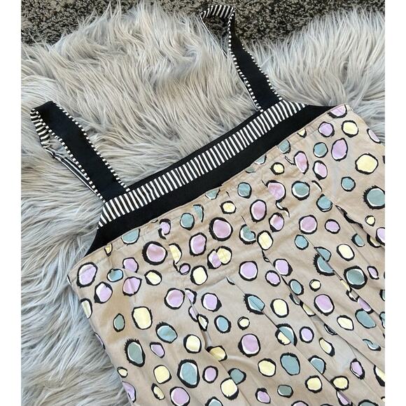 BCBG Maxazria Dress Women's US Size 0 Knee Length Sundress Striped Polka Dots - Picture 3 of 4